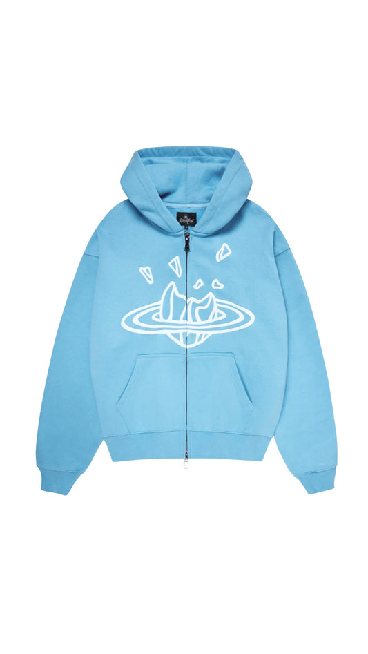 Broken Planet Zip Up Blue