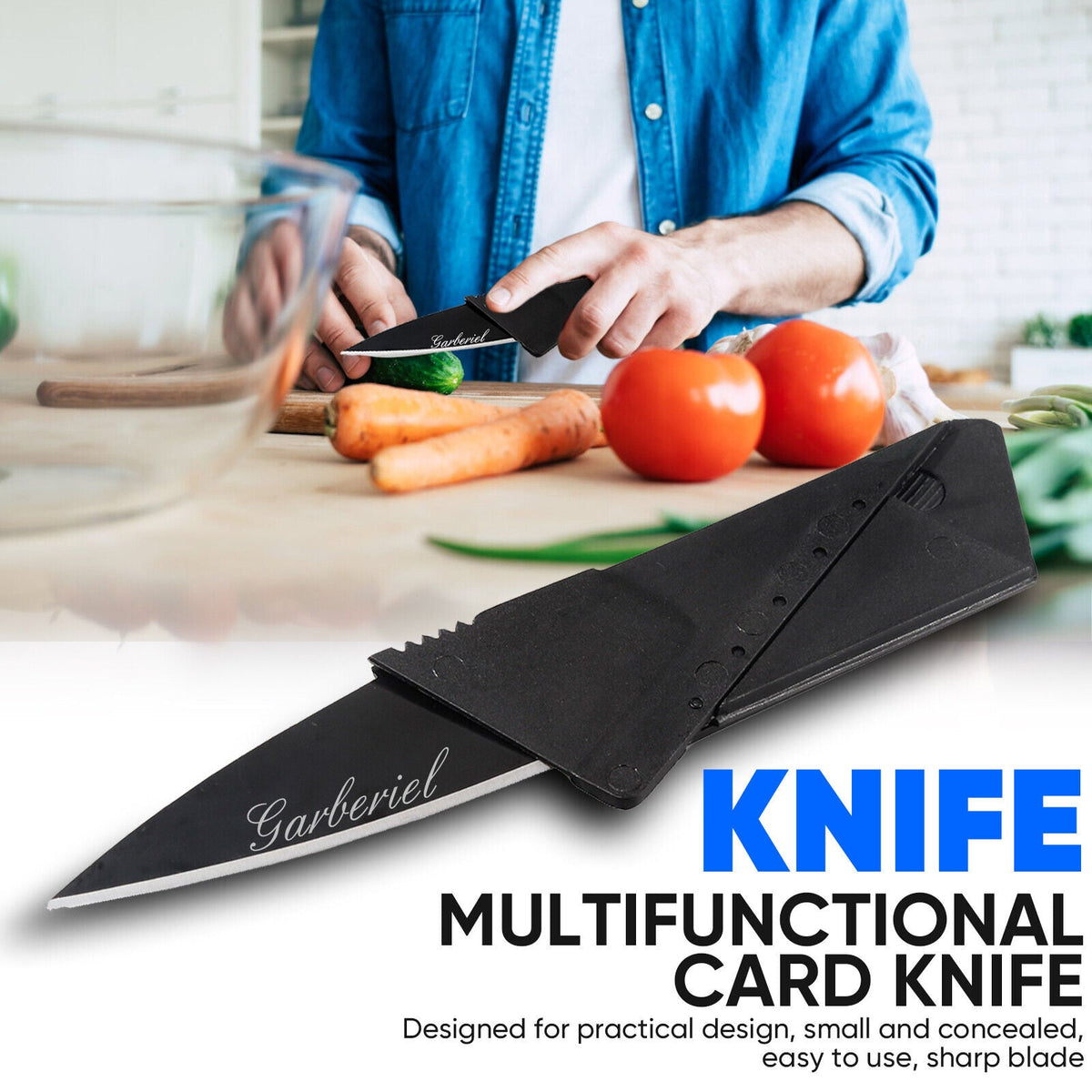Multipurpose Folding Card - Credit Card Size Pocket Knife
