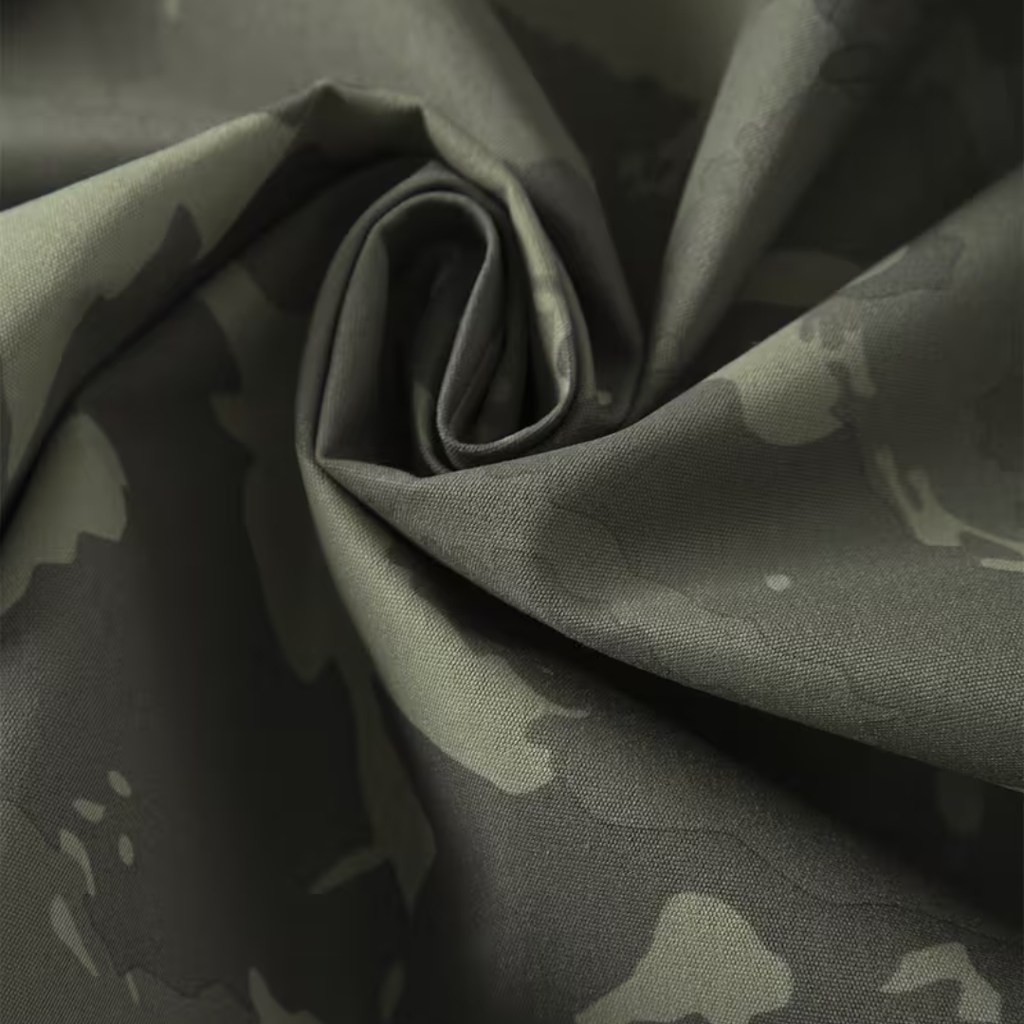 Men's Camo Windbreaker Jacket - Lightweight Hooded Anorak - Half-Zip
