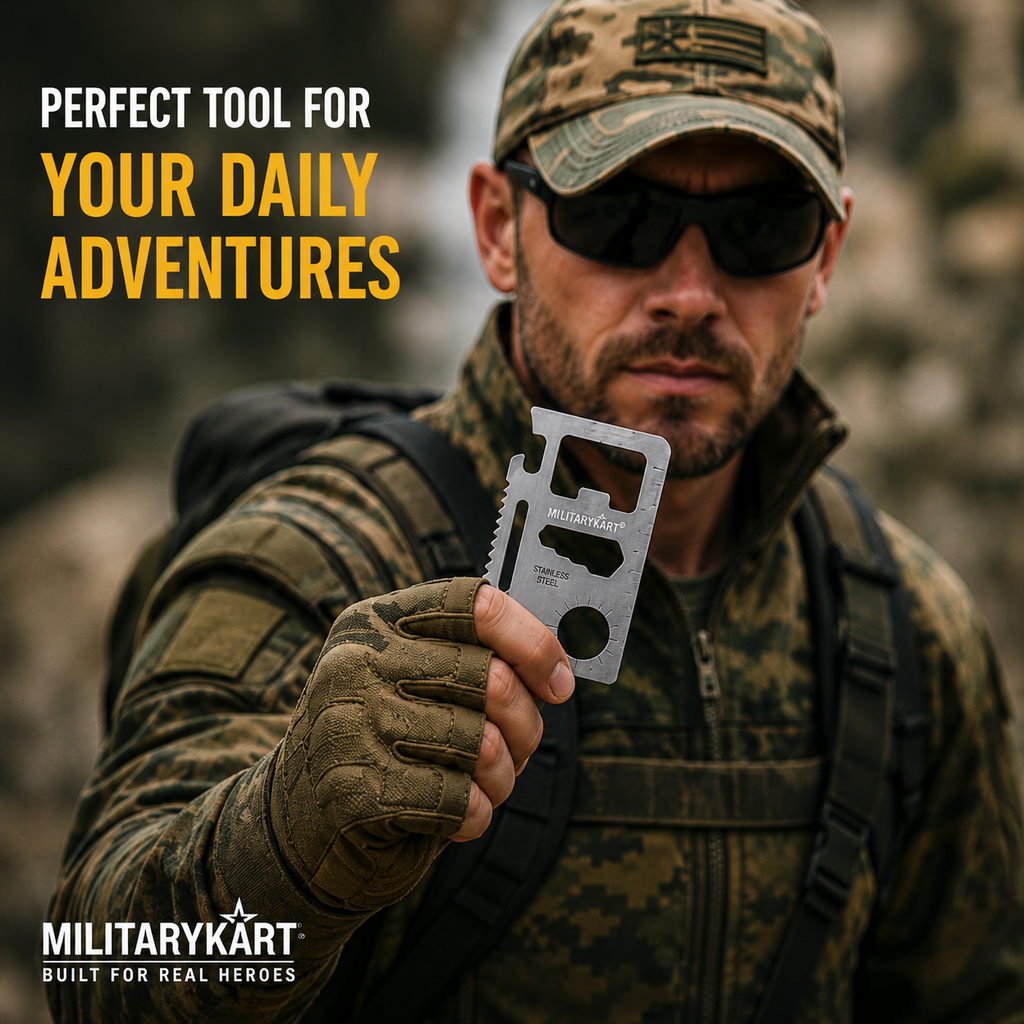 Credit Card Multi Tool – 11-in-1 Survival Card Tool for Wallet