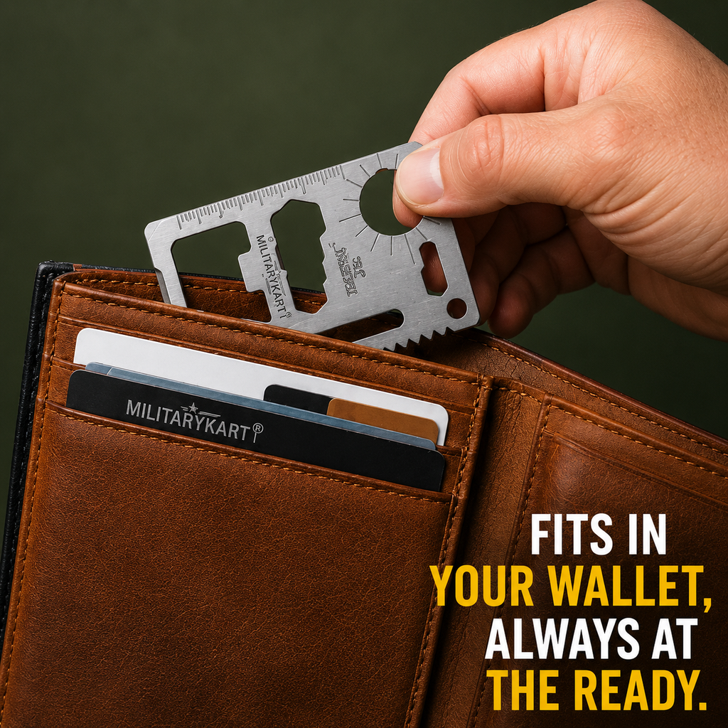 Credit Card Multi Tool – 11-in-1 Survival Card Tool for Wallet