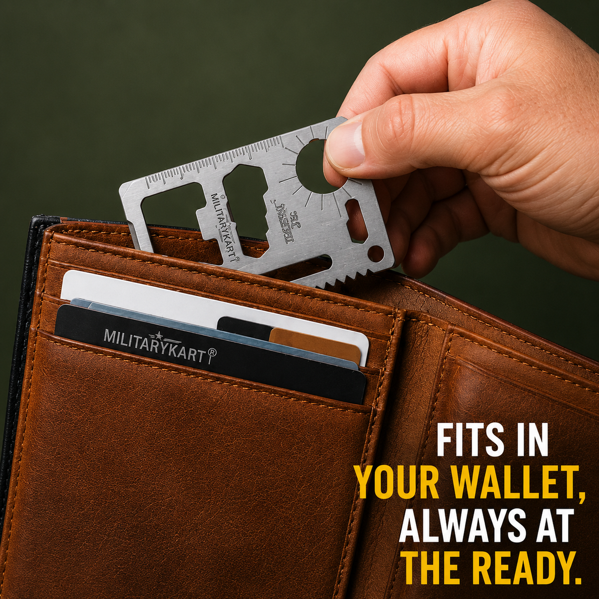 Credit Card Multi Tool – 11-in-1 Survival Card Tool for Wallet