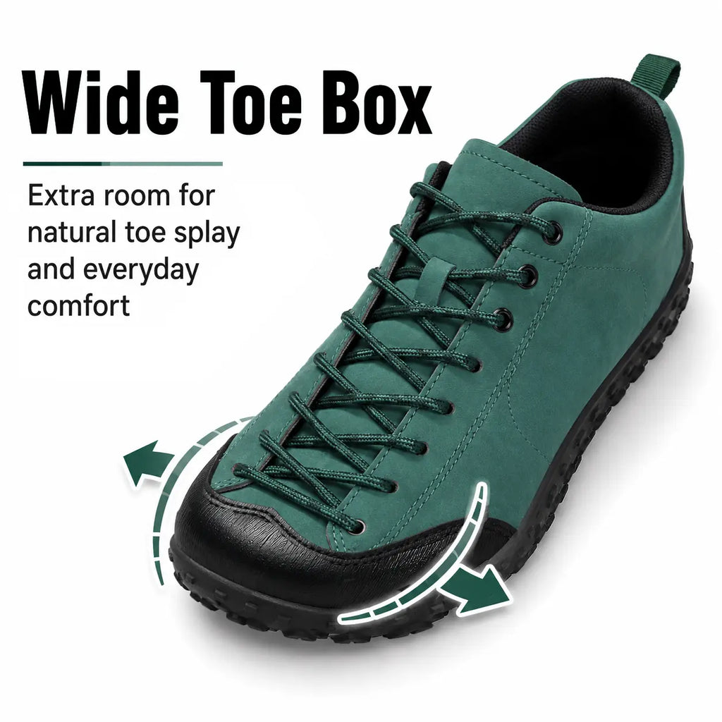 Barefoot Hiking Trainers Wide Toe Box Comfort Walking Shoes - Unisex