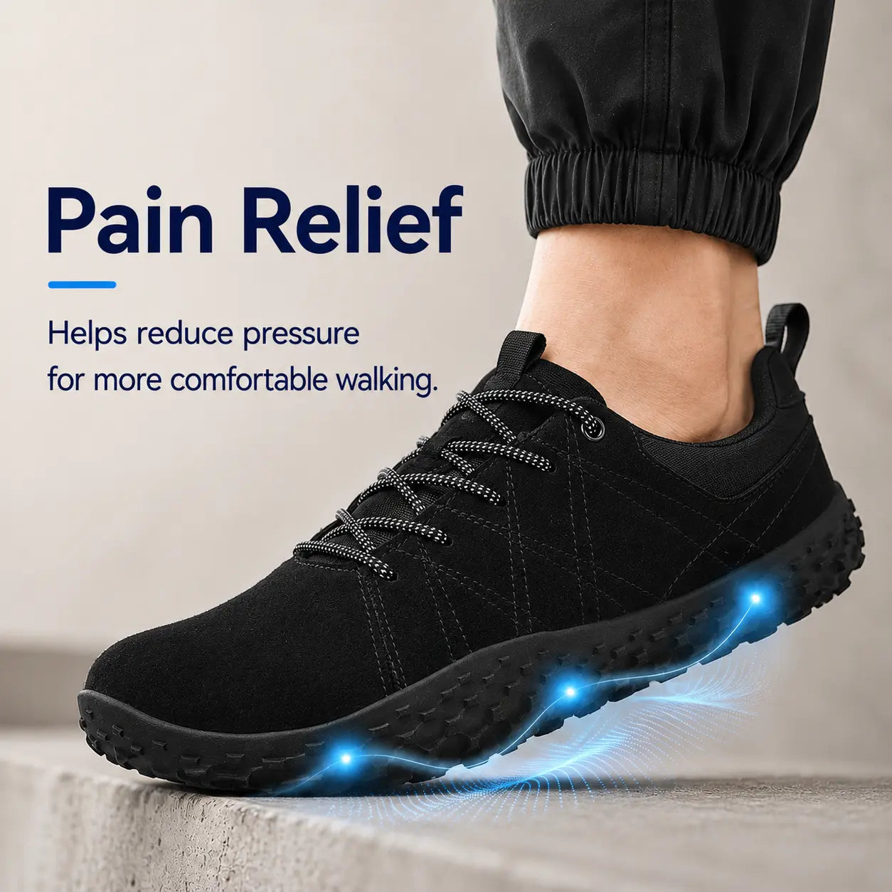 Comfort Suede Barefoot Hiking Trainers | Wide Toe Box Walking Shoes - Unisex