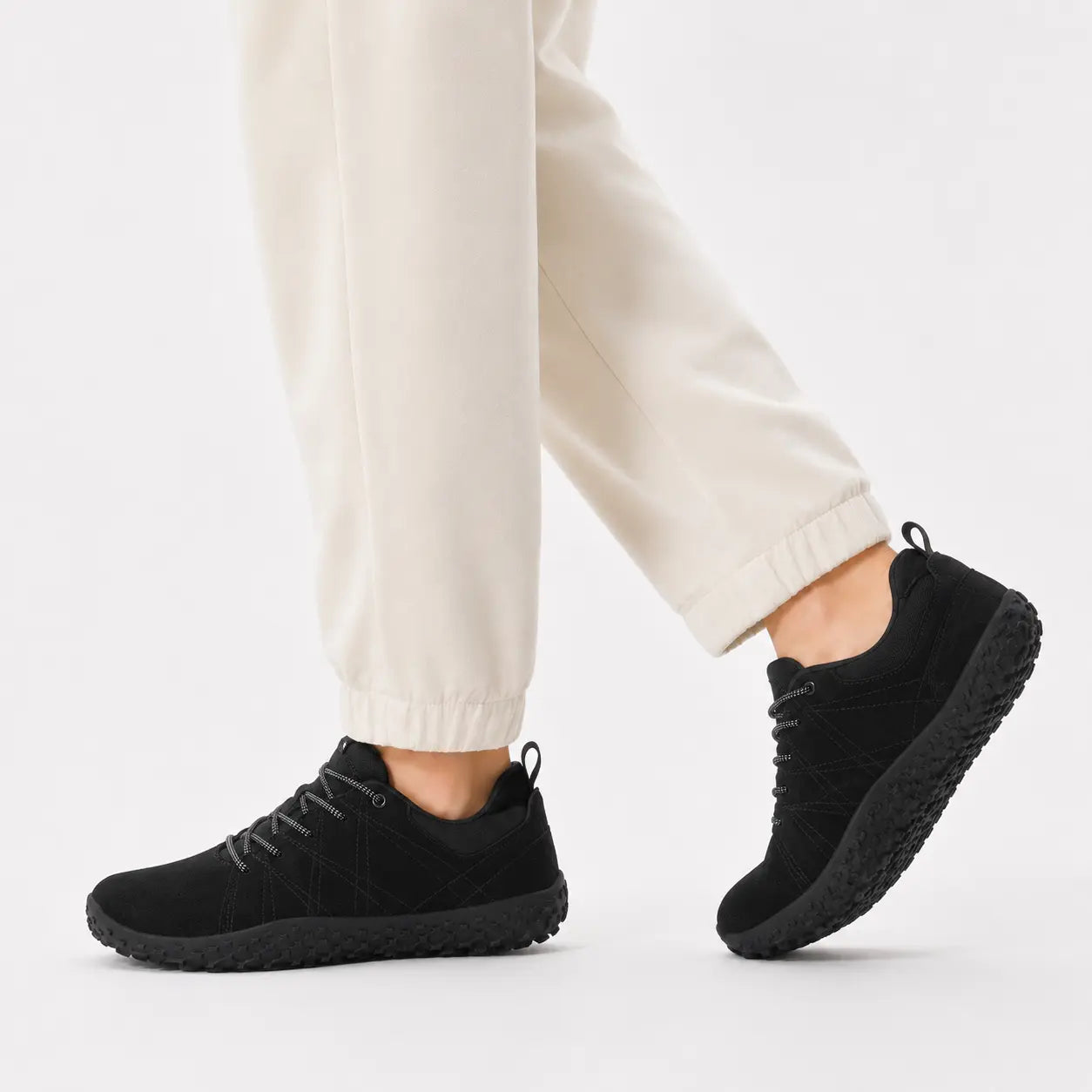 Comfort Suede Barefoot Hiking Trainers | Wide Toe Box Walking Shoes - Unisex