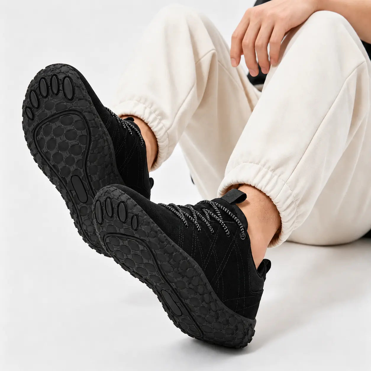 Comfort Suede Barefoot Hiking Trainers | Wide Toe Box Walking Shoes - Unisex