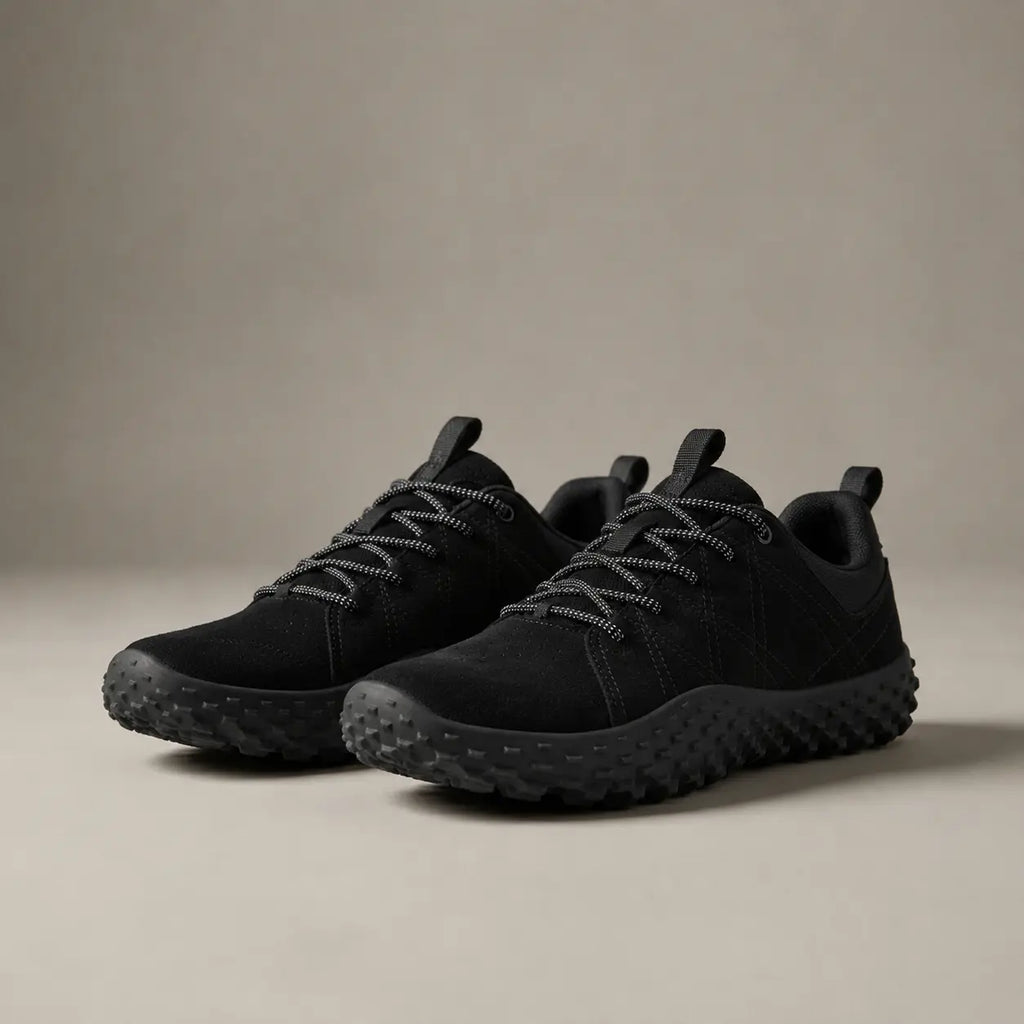 Comfort Suede Barefoot Hiking Trainers | Wide Toe Box Walking Shoes - Unisex