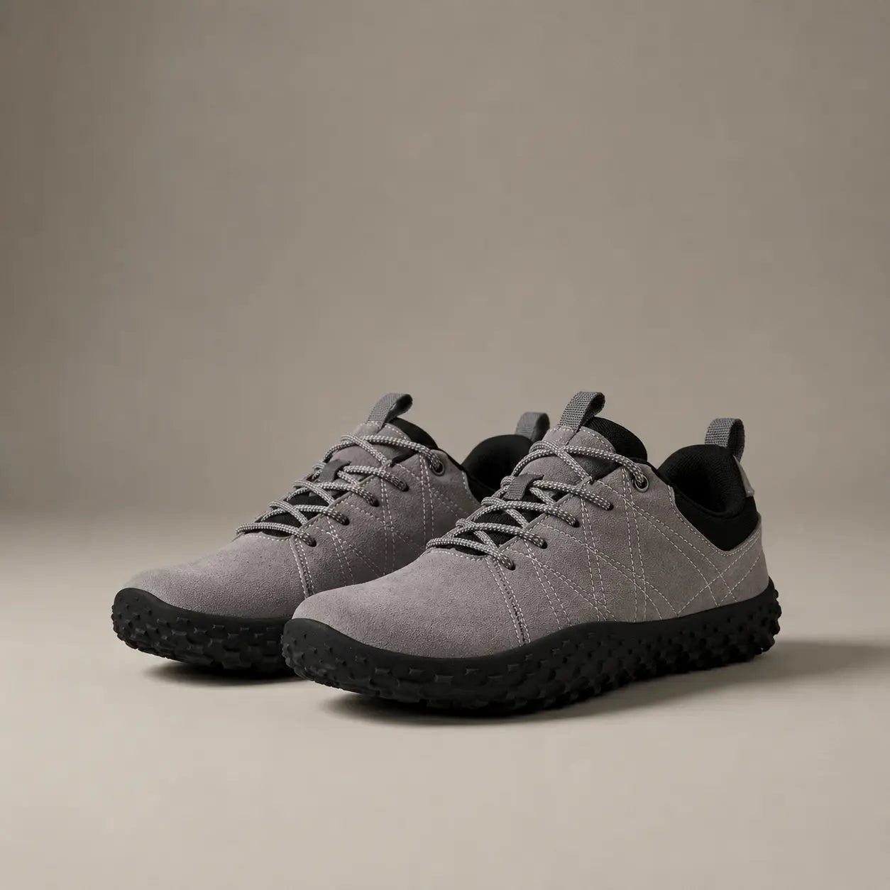 Comfort Suede Barefoot Hiking Trainers | Wide Toe Box Walking Shoes - Unisex