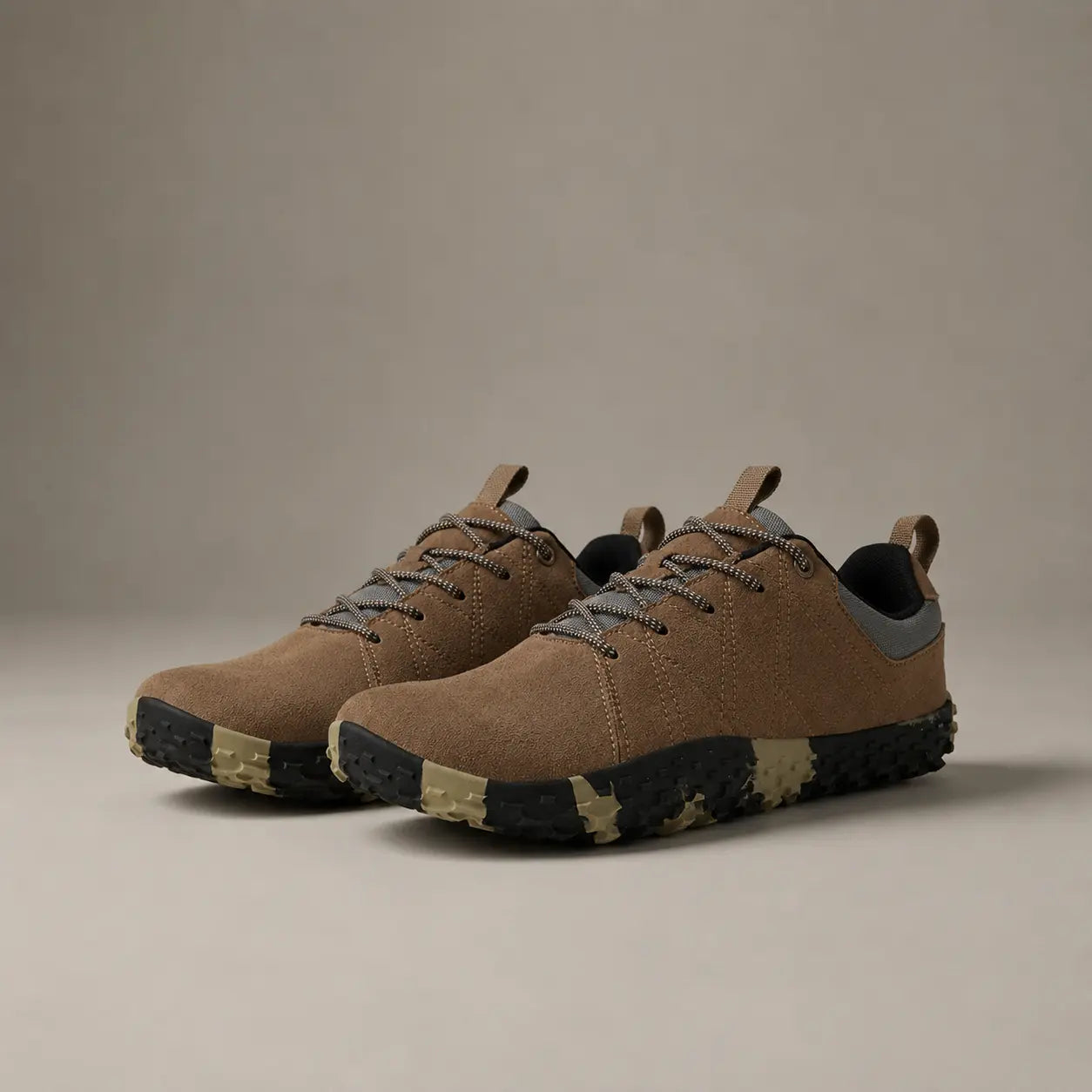 Comfort Suede Barefoot Hiking Trainers | Wide Toe Box Walking Shoes - Unisex