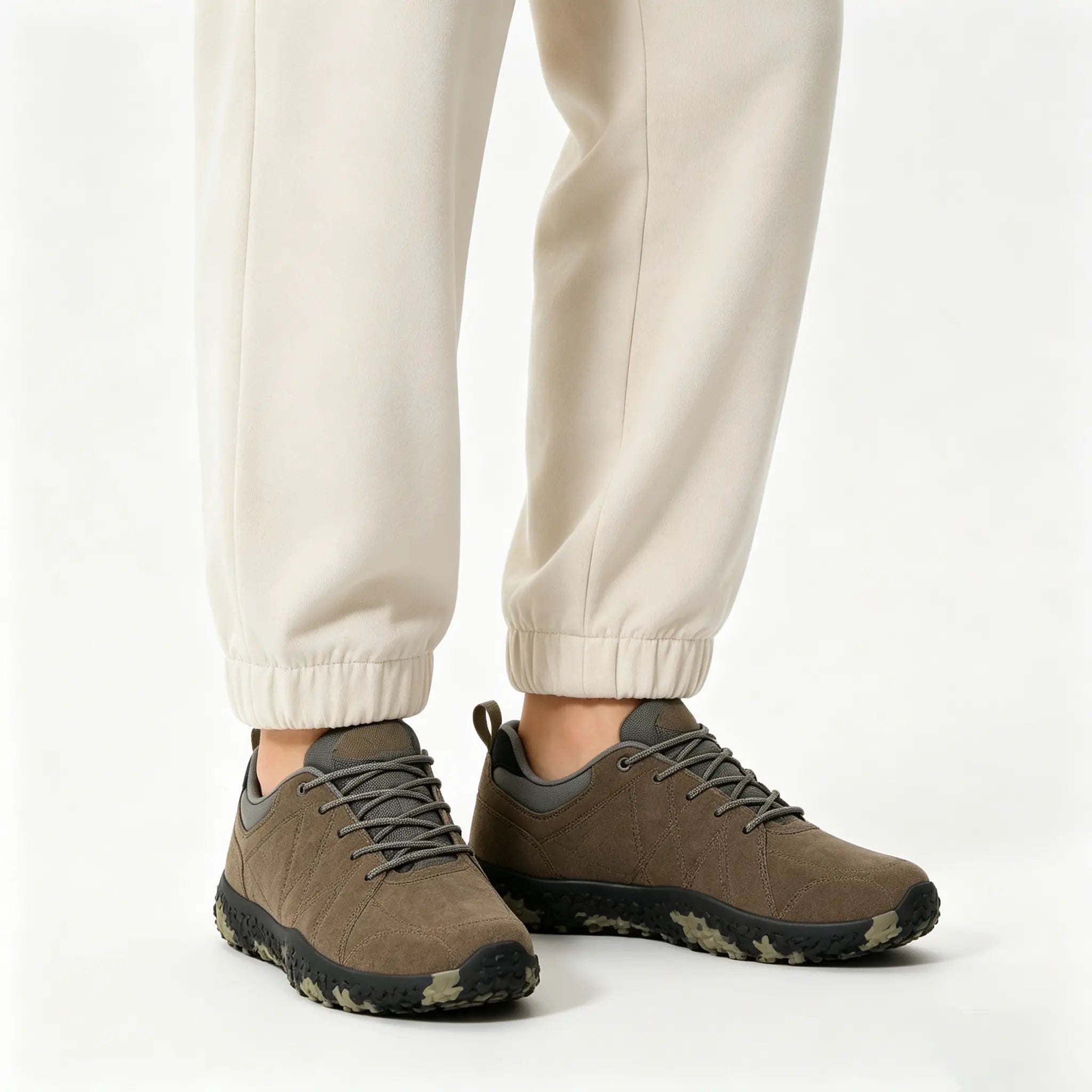Comfort Suede Barefoot Hiking Trainers | Wide Toe Box Walking Shoes - Unisex