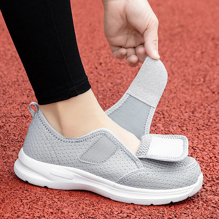 Wide Fit Comfort Walking Shoes for Wider feet with Adjustable Strap