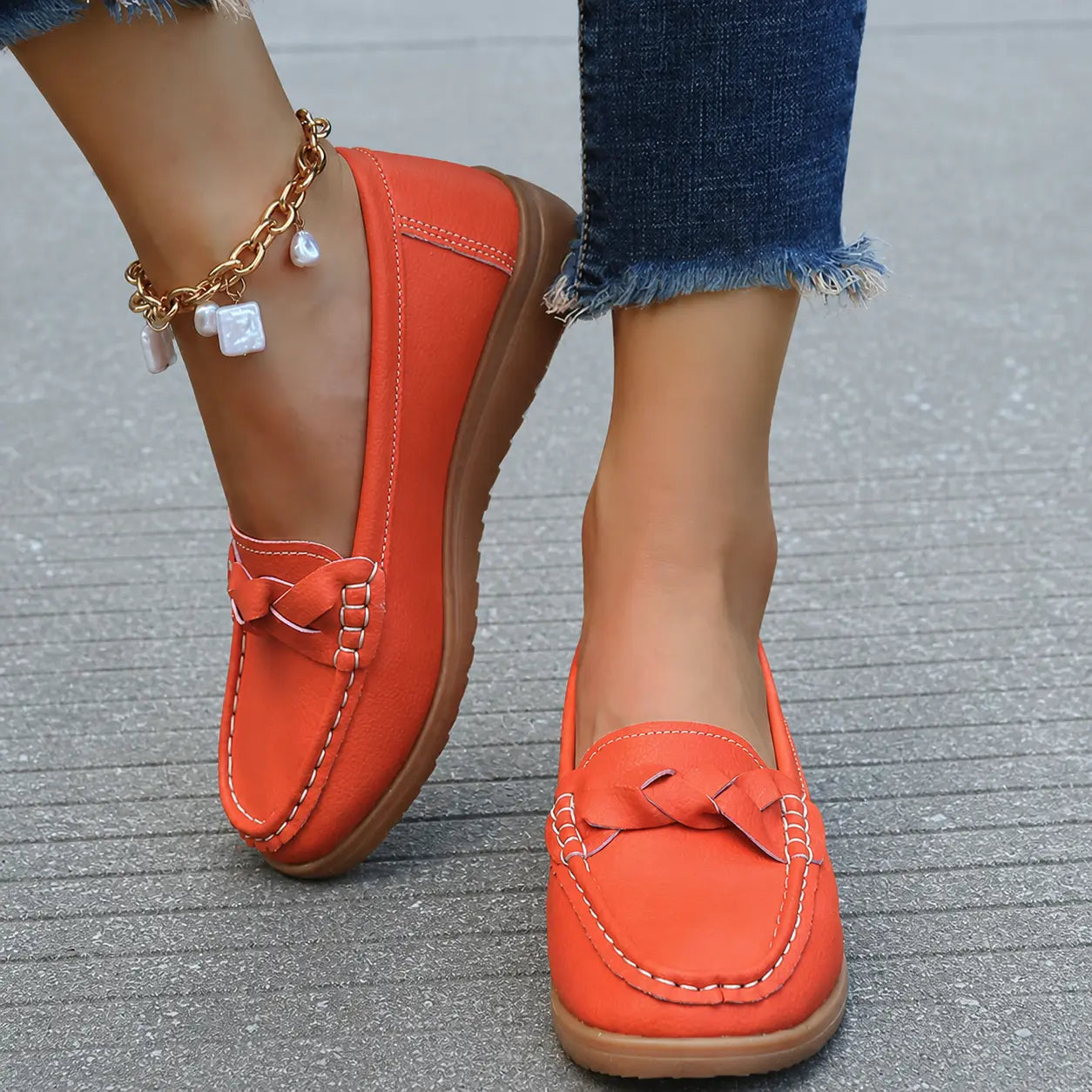 Women’s Comfort Slip-On Loafers | Soft Leather Walking Shoes
