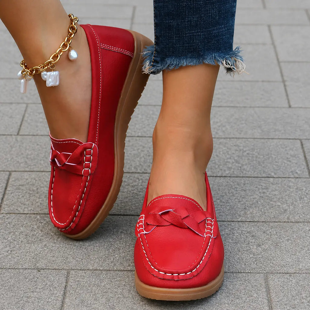 Women’s Comfort Slip-On Loafers | Soft Leather Walking Shoes