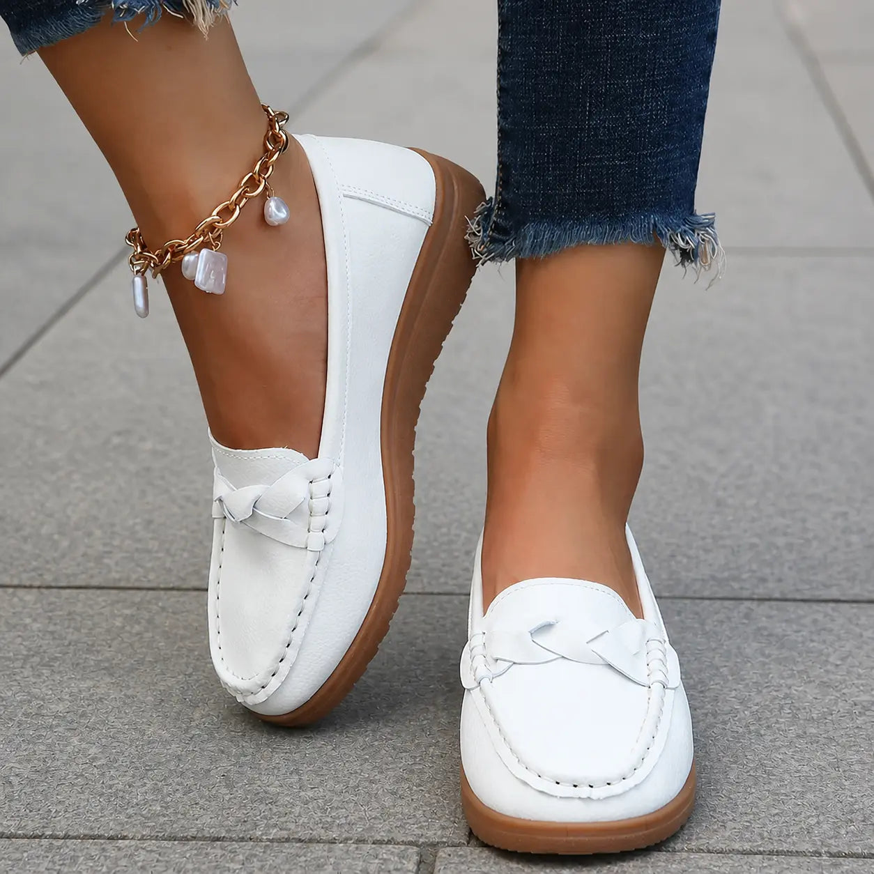 Women’s Comfort Slip-On Loafers | Soft Leather Walking Shoes