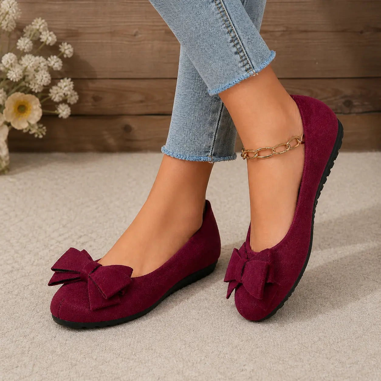 Women’s Comfort Wide Fit Comfort Ballet Flats