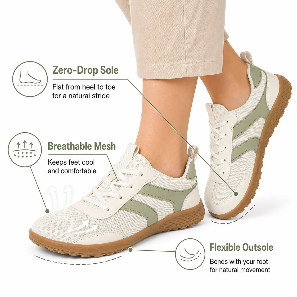 Barefoot Walking Shoes with Wide Fit Toe Box & Non-Slip Sole Unisex
