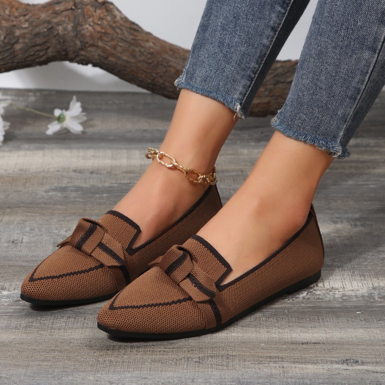 Womens Comfort Ballet Flats with Comfy Wide Fit