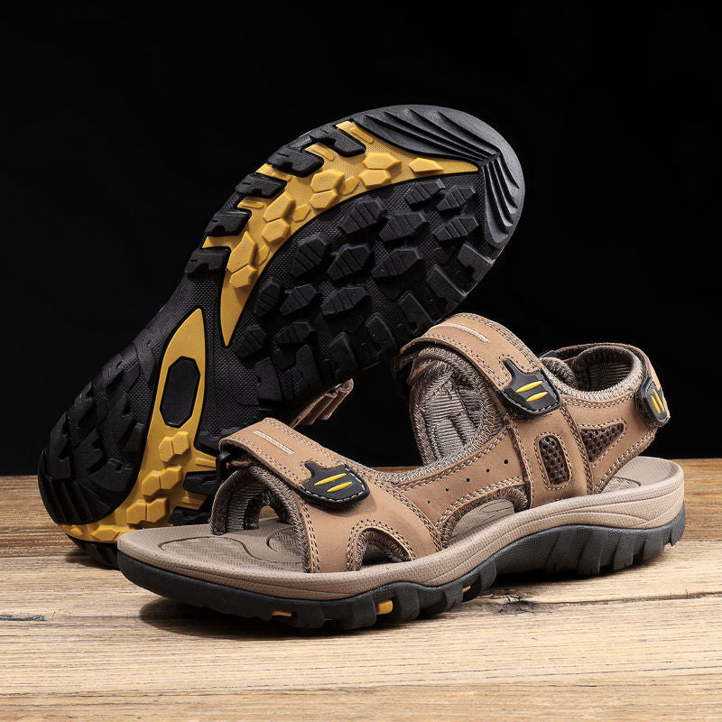 Men’s Wide Toe Box Adjustable Comfort Support Sandals