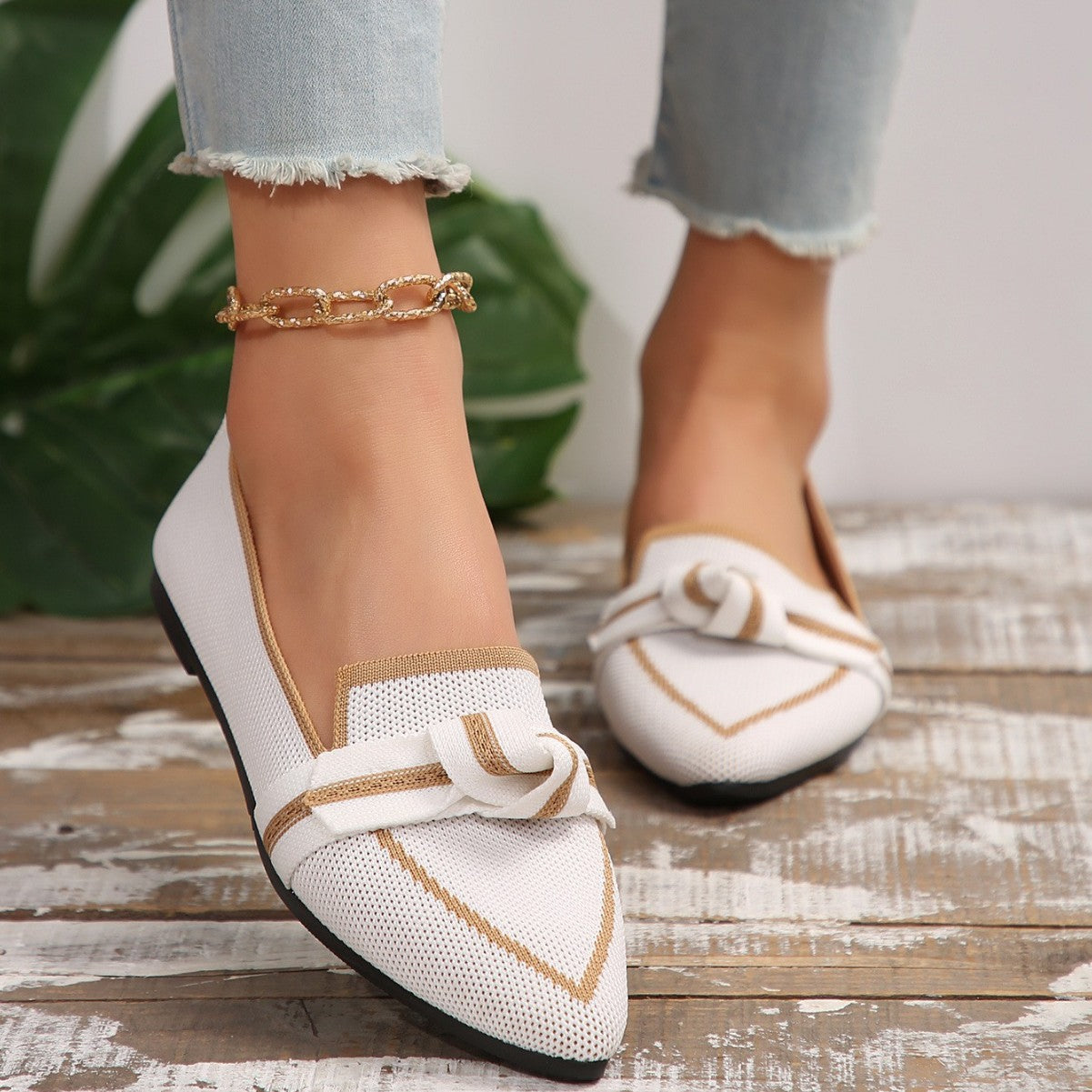 Womens Comfort Ballet Flats with Comfy Wide Fit