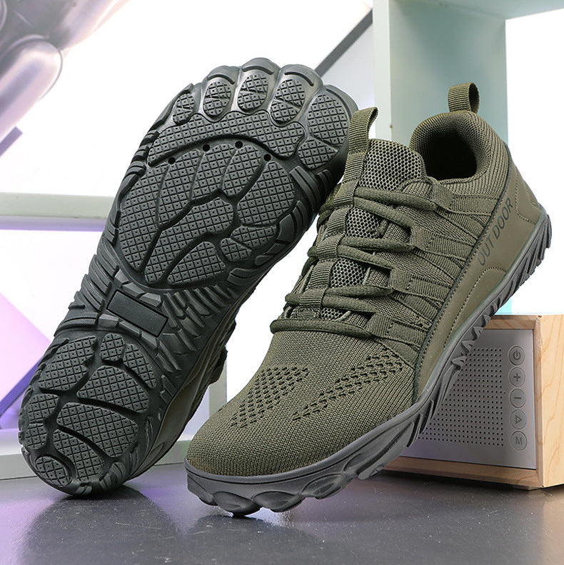 Wide-Fit Barefoot Walking Shoes – Breathable Design with Grip Outsole