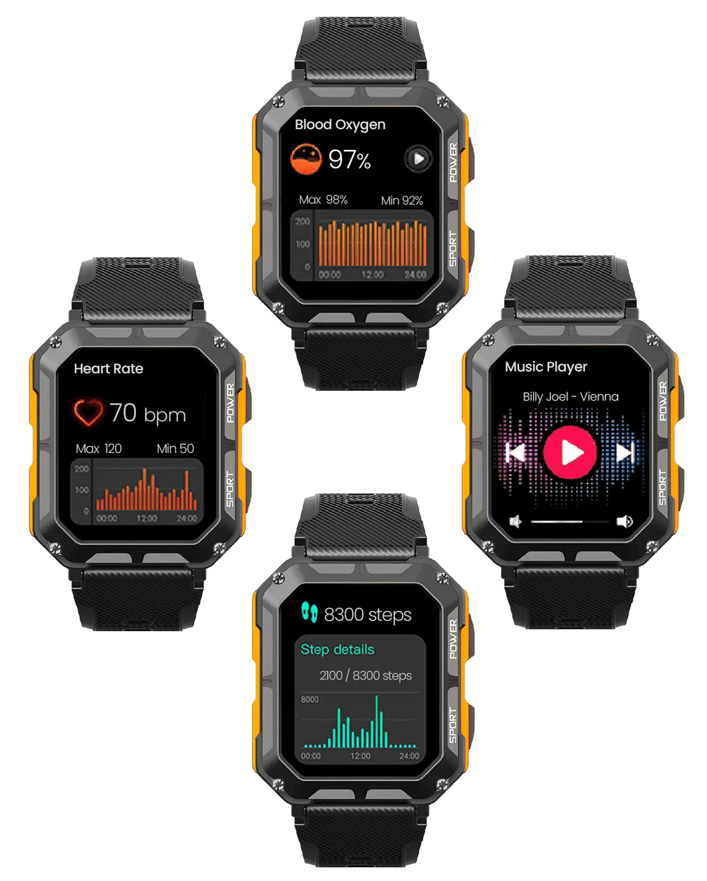 Rugged Smartwatch | Durable Design for Outdoor & Daily Use