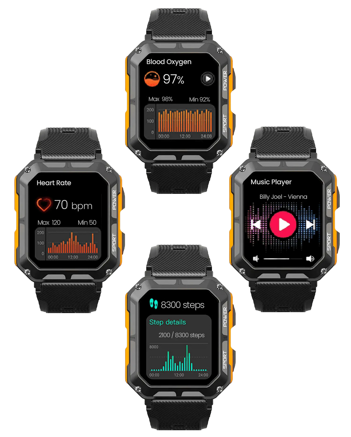 Rugged Smartwatch | Durable Design for Outdoor & Daily Use