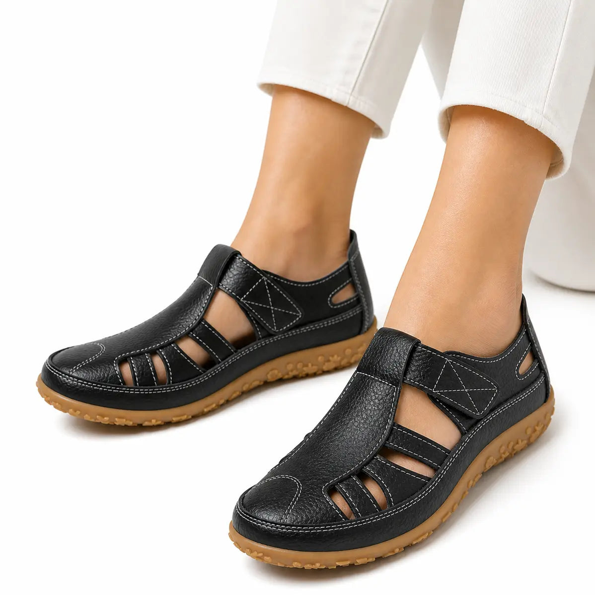 Comfort Wide Toe Box Leather Comfort Shoes