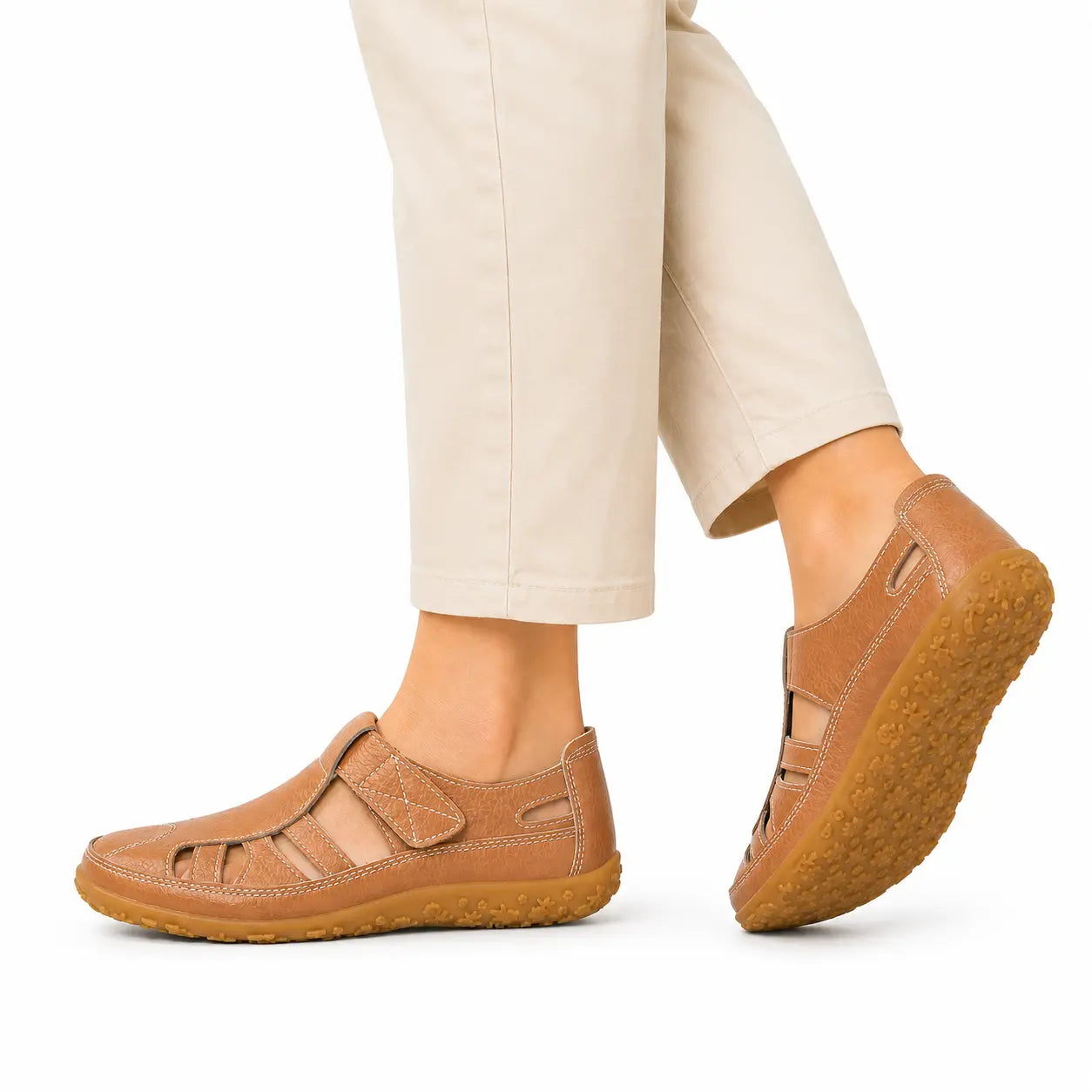 Comfort Wide Toe Box Leather Comfort Shoes