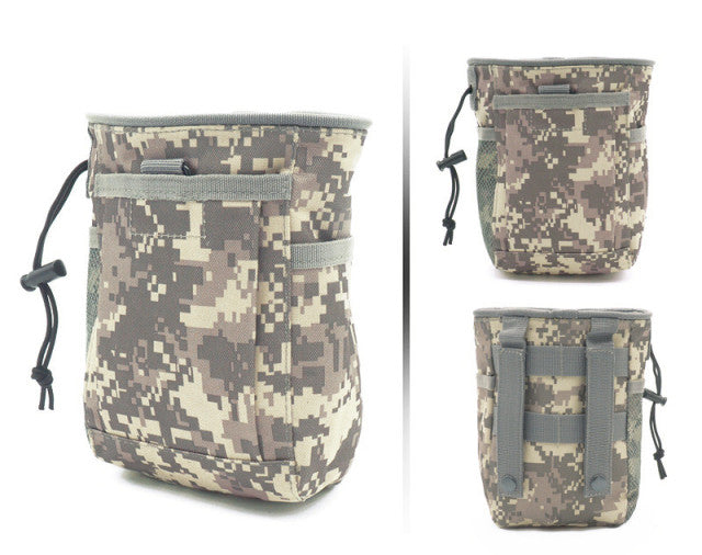 Outdoor MOLLE Tactical Bag – Dump Pouch & Magazine Pouch, EDC Utility Waist Pack for Shooting, Hunting, Airsoft & Survival