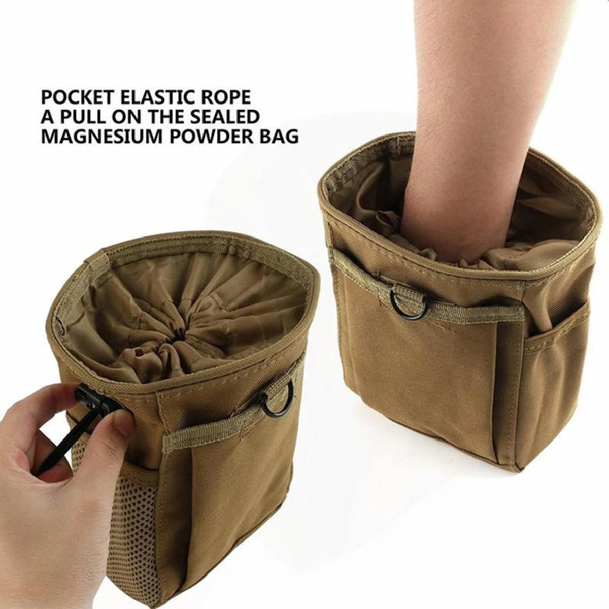 Outdoor MOLLE Tactical Bag – Dump Pouch & Magazine Pouch, EDC Utility Waist Pack for Shooting, Hunting, Airsoft & Survival
