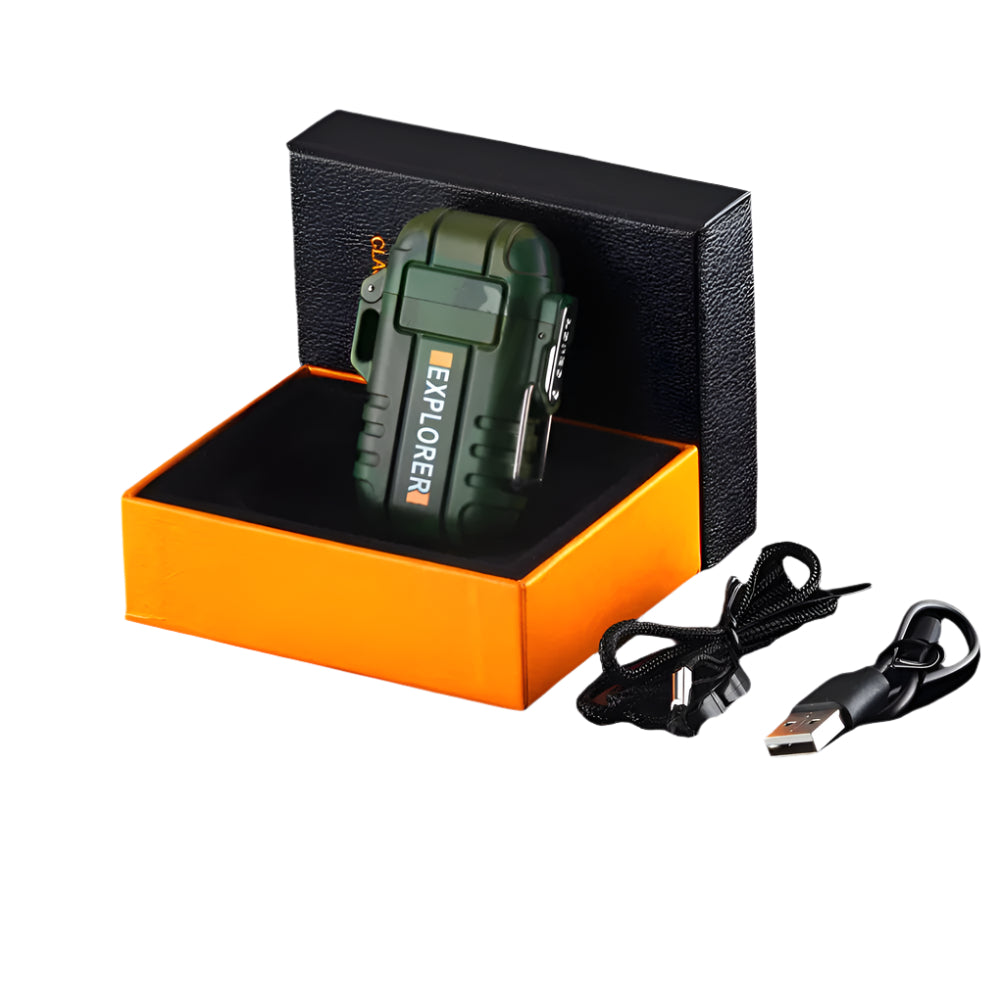Rechargeable Electric Plasma Lighter - Waterproof Windproof Flameless Fire Starter