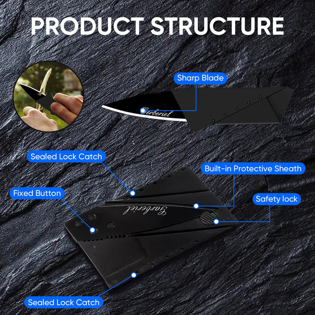 Multipurpose Folding Card - Credit Card Size Pocket Knife