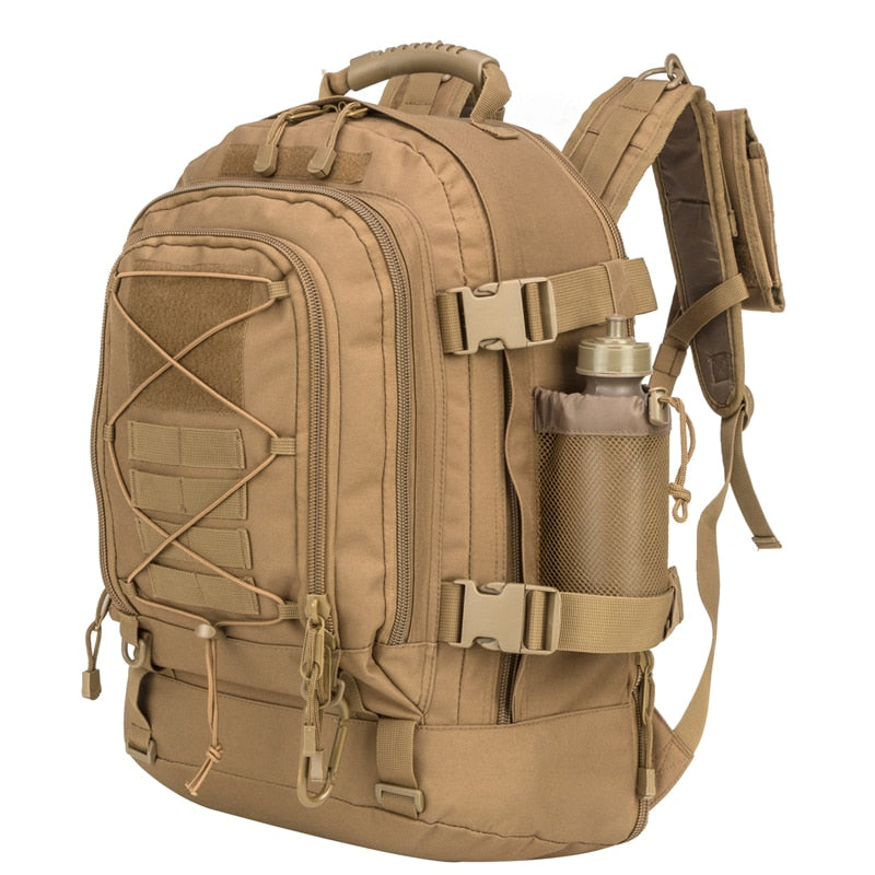 60L Military Tactical Backpack – Expandable Waterproof Outdoor Rucksack for Camping, Hiking & Travel |