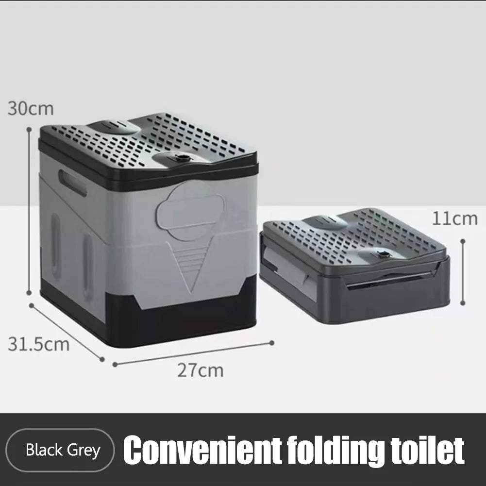 Portable Camping Toilet – Foldable Outdoor Travel Toilet with 600lb Capacity