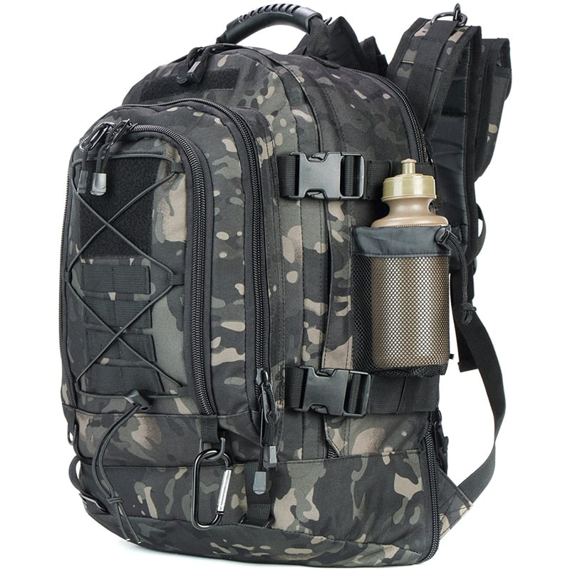 60L Military Tactical Backpack – Expandable Waterproof Outdoor Rucksack for Camping, Hiking & Travel |
