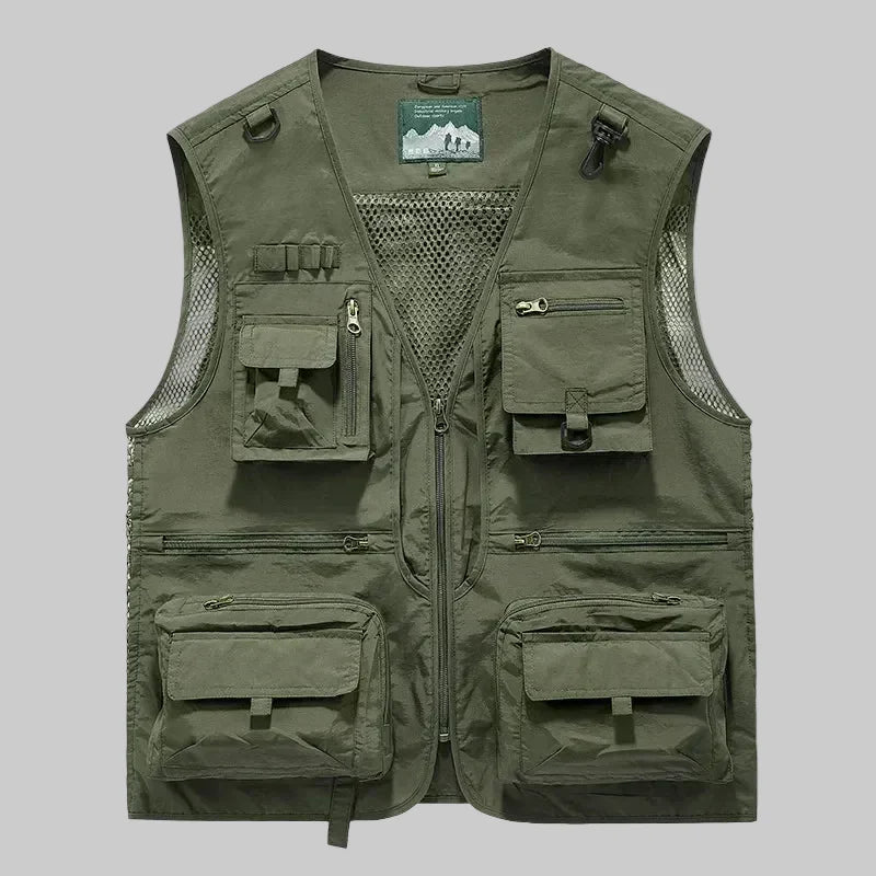 Breathable Outdoor Utility Vest with Multiple Pockets – Lightweight Mesh Design