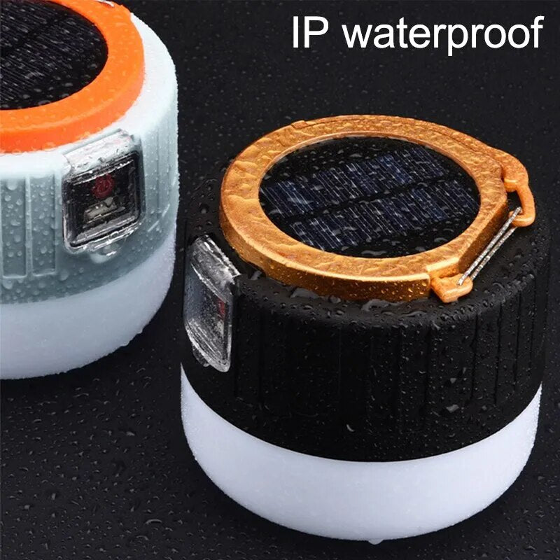 Camping Light – USB & Solar Rechargeable Tent Lantern with Remote | 60W Outdoor LED