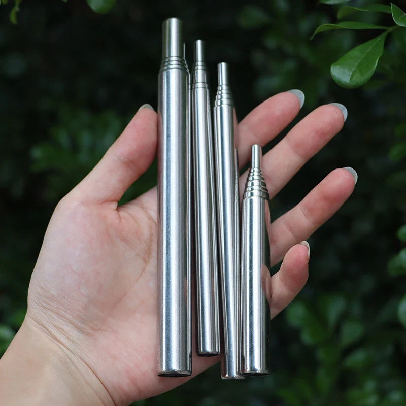 Collapsible Fire Bellowing Tool – Stainless Steel Fire Blowpipe for Camping, Survival & BBQ