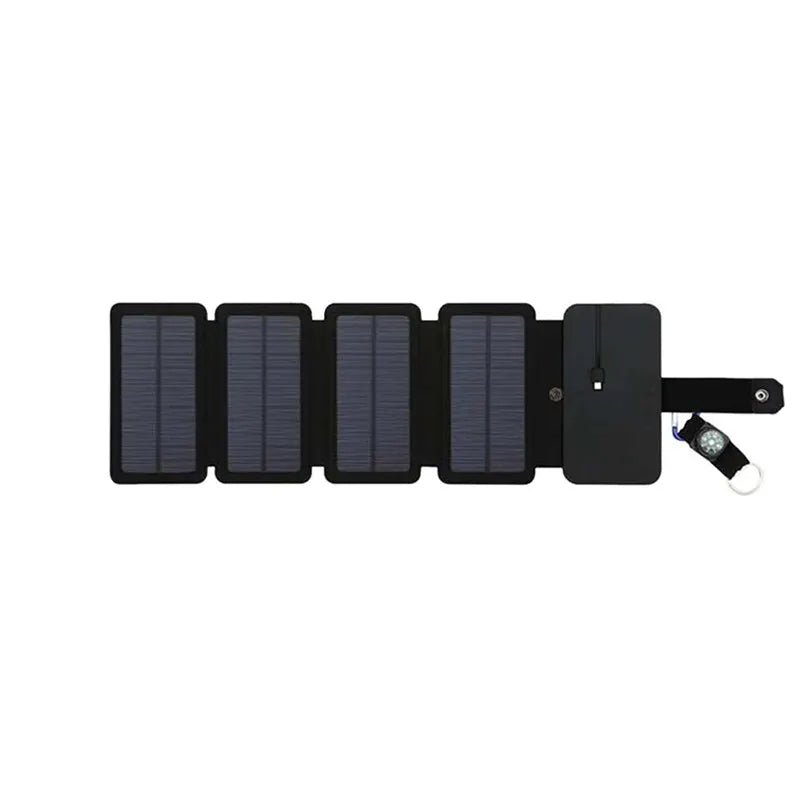 Foldable Solar Panel USB Charger – Portable Outdoor Solar Power Bank for Camping & Hiking