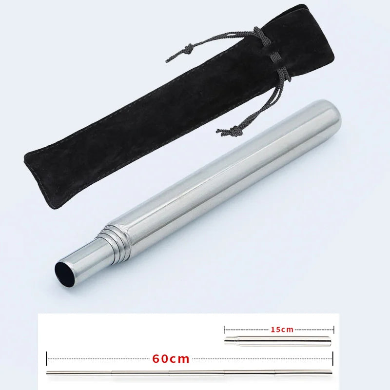 Collapsible Fire Bellowing Tool – Stainless Steel Fire Blowpipe for Camping, Survival & BBQ