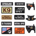 Dog Harness Patches – Hook & Loop Name Tags for Service Dogs, K9 & Emotional Support