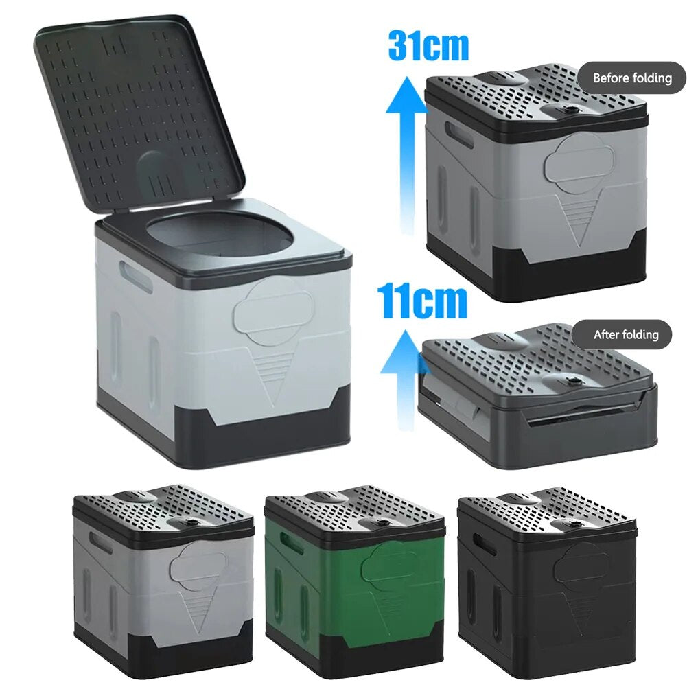 Portable Camping Toilet – Foldable Outdoor Travel Toilet with 600lb Capacity
