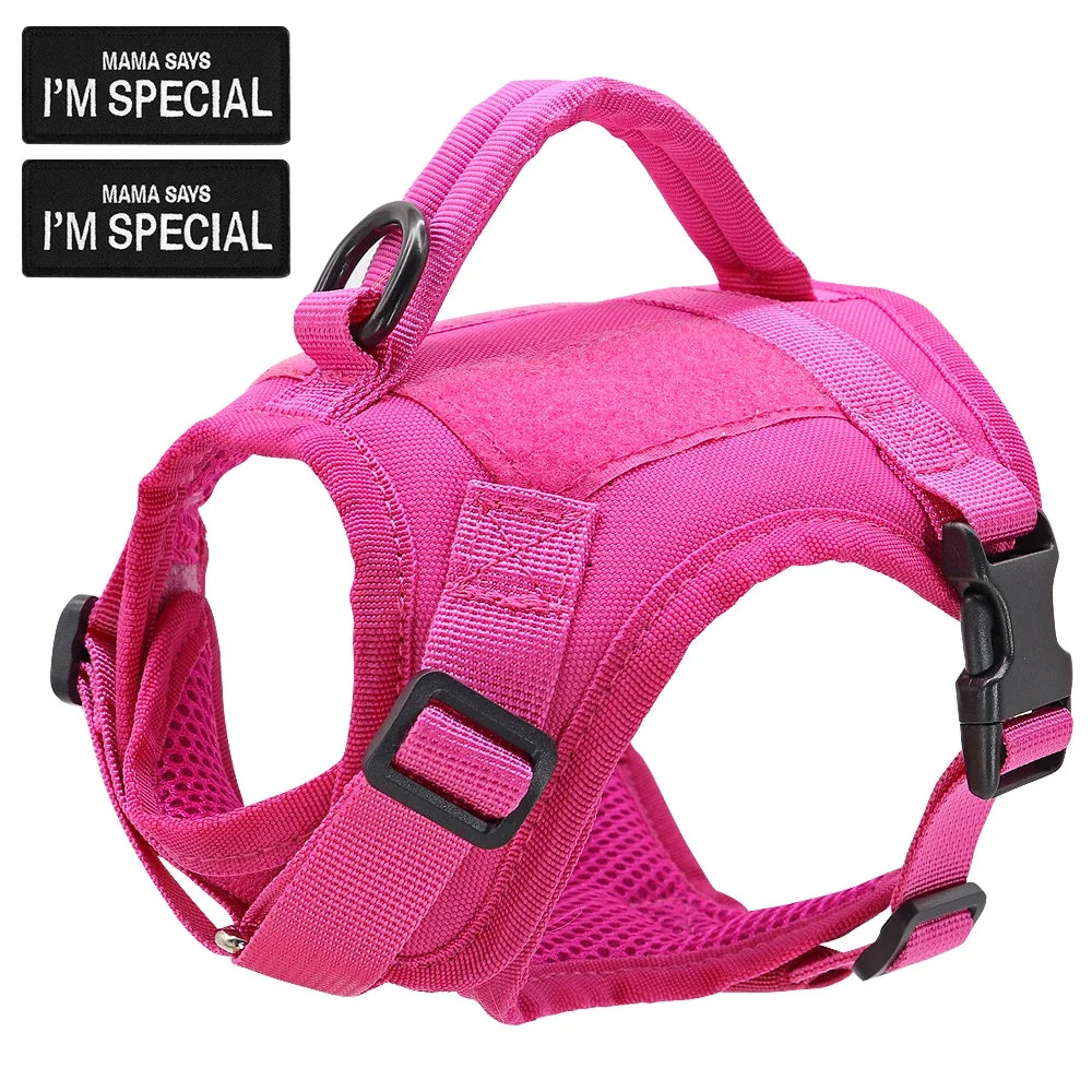 Cat Harness Vest – Tactical, Comfortable, Secure & Adventure-Ready with D-Ring Leash Clip
