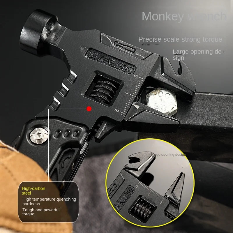 Heavy Duty Multifunctional Pliers with Hammer – 7-in-1 Stainless Steel Survival Multi-Tool for Camping, DIY & Emergencies