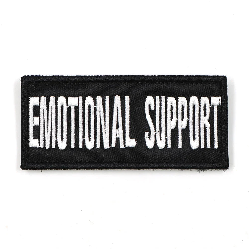 Dog Harness Patches – Hook & Loop Name Tags for Service Dogs, K9 & Emotional Support