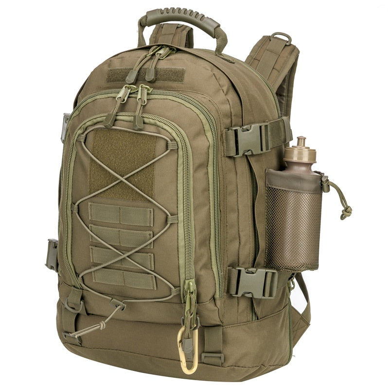 60L Military Tactical Backpack – Expandable Waterproof Outdoor Rucksack for Camping, Hiking & Travel |