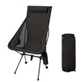 Portable Folding Camping Chair with Headrest – Lightweight Heavy-Duty Aluminum Outdoor Chair