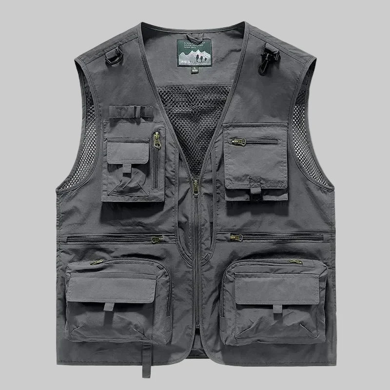 Breathable Outdoor Utility Vest with Multiple Pockets – Lightweight Mesh Design