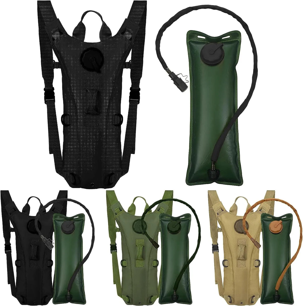 Tactical Hydration Pack Backpack with 3L Bladder – Military-Grade Water Carrier for Hiking, Biking & Outdoor Sports