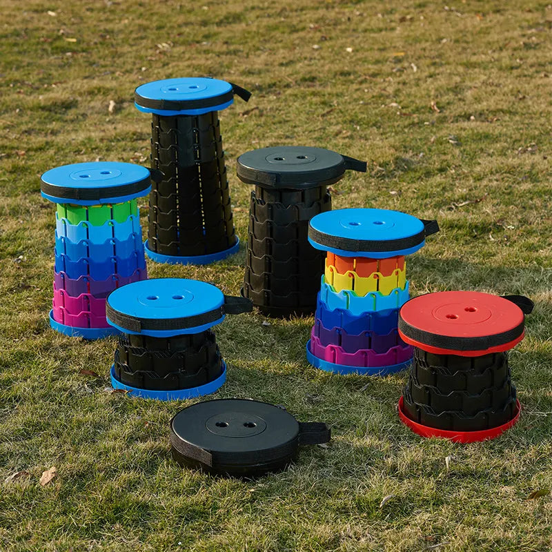 Premium Collapsible Camping Stool – Portable Folding Stool for Outdoor, Hiking, Fishing & Travel